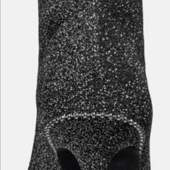 New in Box NWT Coach Whitny Silver Lurex Booties Sz 6.5 Below $250.00 Retail - Picture 3 of 4